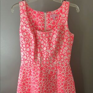 Lilly Pulitzer Pink Sleeveless Fit and Flare Midi Dress
